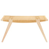 Photo of a limed oak and natural Danish Cord pi2 stool on a white background.